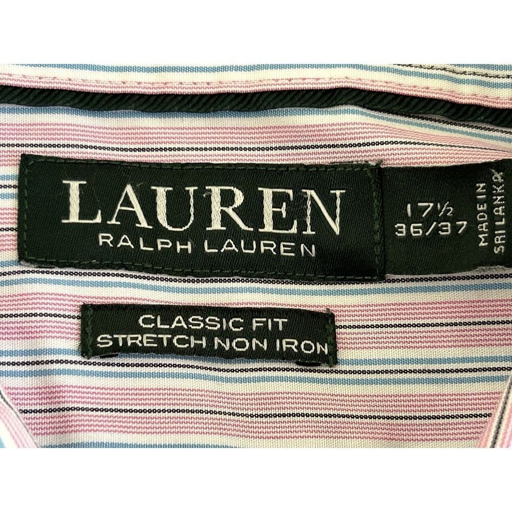 Lauren Ralph Lauren Classic Fit Non Iron Size 17.5 36/37 - Picture 6 of 6